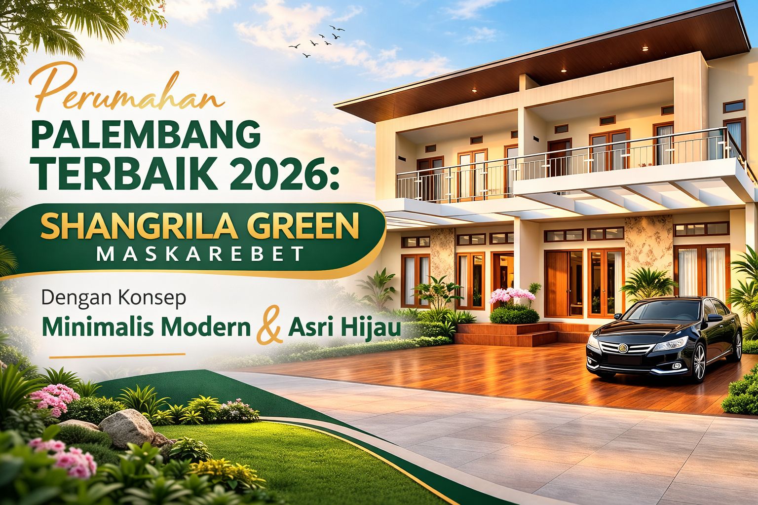Perumahan Palembang Terbaik 2026: Shangrila Green Maskarebet dengan Konsep Minimalis Modern &amp; Asri Hijau